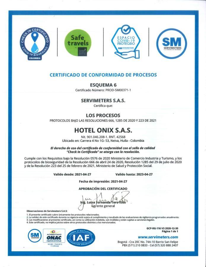 Hotel Onix T Neiva  Bagian luar foto